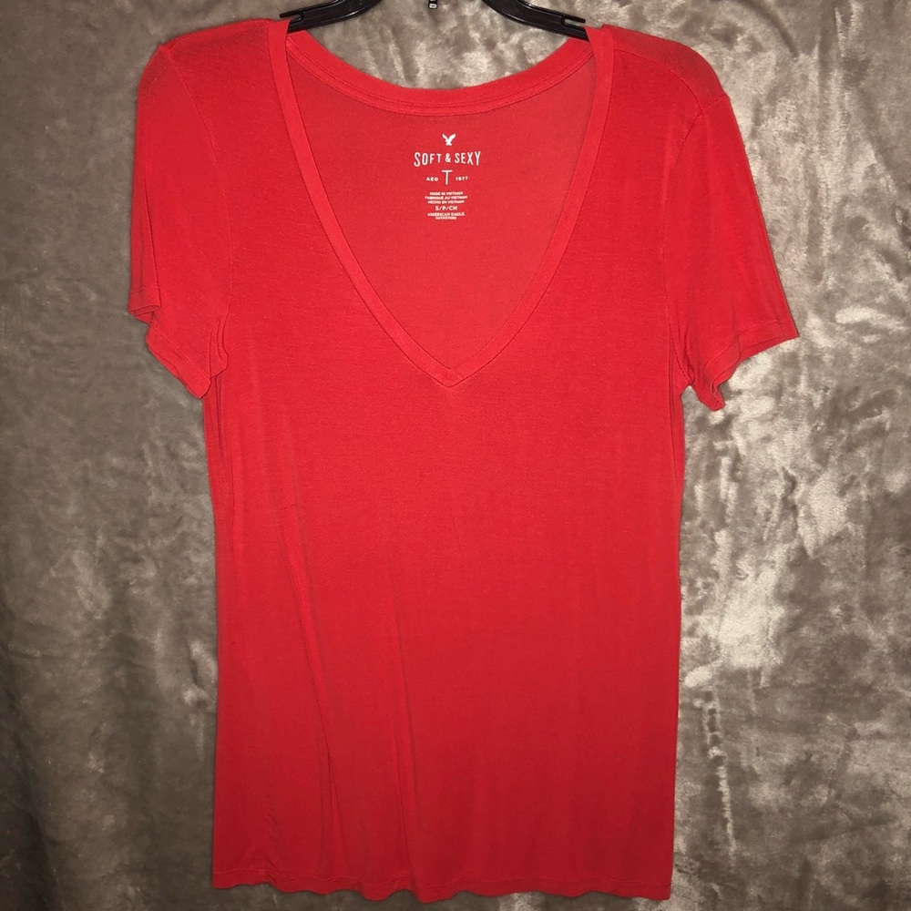 American Eagle Soft and Sexy Red Tee